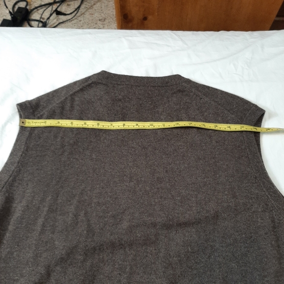 State Cashmere Men's Sweater Vest. 100% Cashmere, Brown. Pre-owned, Size XXL - Picture 9 of 16